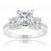 2.02 CT Princess Cut Diamond Engagent Ring For Ladies